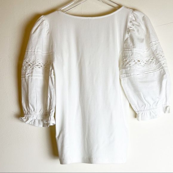 Free People Something Special Tee In White, Size Large - Picture 6 of 13